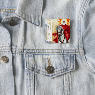 Revelation The Second Coming Armageddon Apocalypse 15 Cm Square Badge