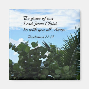 Revelations 22:21 magnet