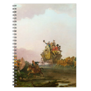 Revellers on a Coach, c.1785-90 (oil on canvas) Notebook