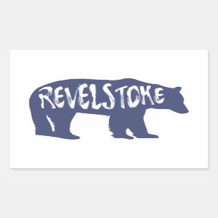 Revelstoke Bear Rectangular Sticker
