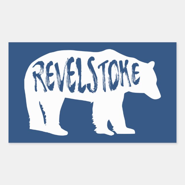 Revelstoke Bear Rectangular Sticker (Front)