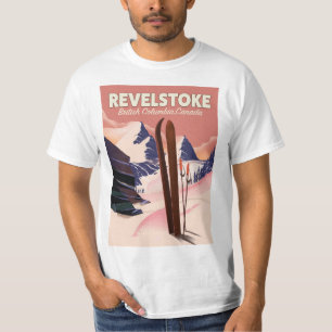 Revelstoke  British Columbia, Canada Ski poster T-Shirt