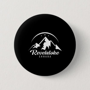 Revelstoke Canada Ski Resort Skiing Snowboarding 6 Cm Round Badge