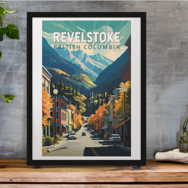 Revelstoke Canada Travel Art Vintage Poster (Creator Uploaded)