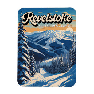 Revelstoke Canada Winter Vintage Magnet