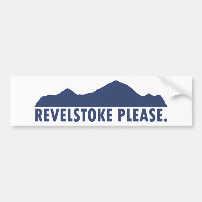Revelstoke Please Bumper Sticker (Front)