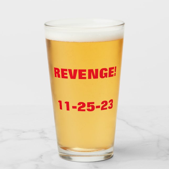 REVENGE Glass Cup (Front Filled)