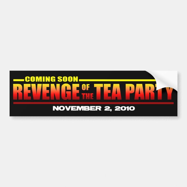 Revenge of the Tea Party Bumper Sticker (Front)