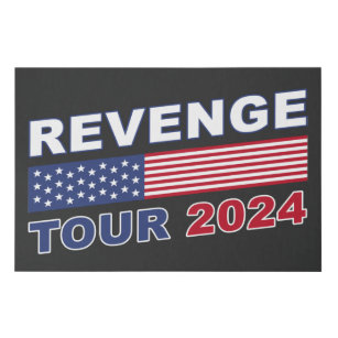 Revenge Tour 2024: Pro-Trump Political Inspiration Faux Canvas Print