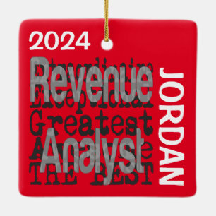 Revenue Analyst Extraordinaire CUSTOM Ceramic Ornament