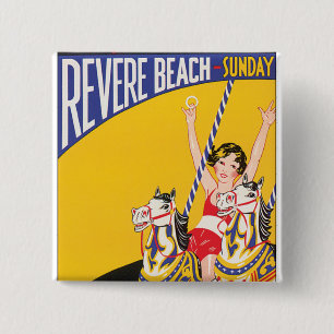Revere Beach Sunday 15 Cm Square Badge