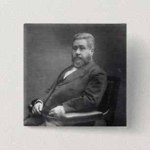 Reverend Charles Haddon Spurgeon 15 Cm Square Badge