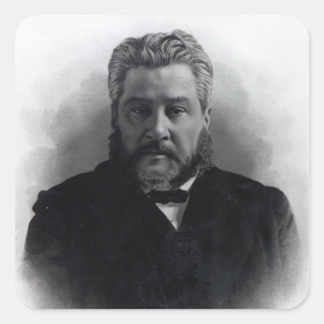 Reverend Charles Haddon Spurgeon Square Sticker (Front)