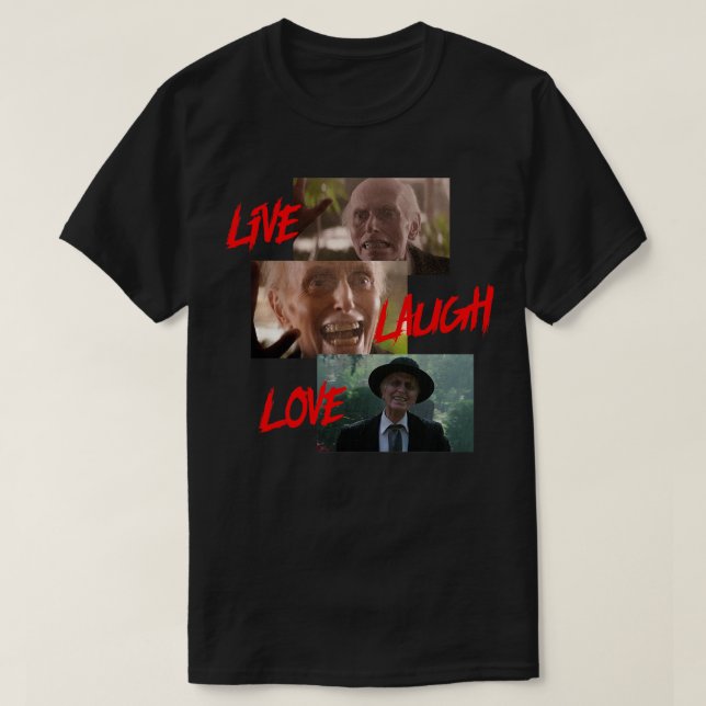 Reverend Henry Kane Live Laugh Love T-Shirt (Design Front)