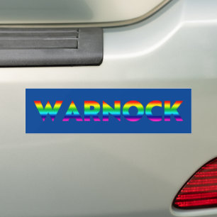 Reverend Warnock Georgia Senate runoff pride lgbt Bumper Sticker