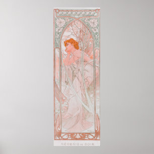 Reverie du Soir (1899) by Alphonse Mucha Poster