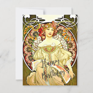 Reverie, fine art painting, birthday greetings card