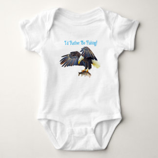 Reversable I'd Rather Be Fishing - Kiss My Bass Baby Bodysuit