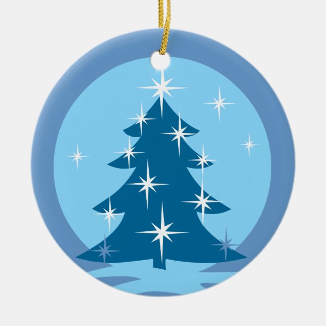 Reversable Ornament Snow Trees Decorations (Front)