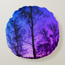 Reversable Twilight Round pillow