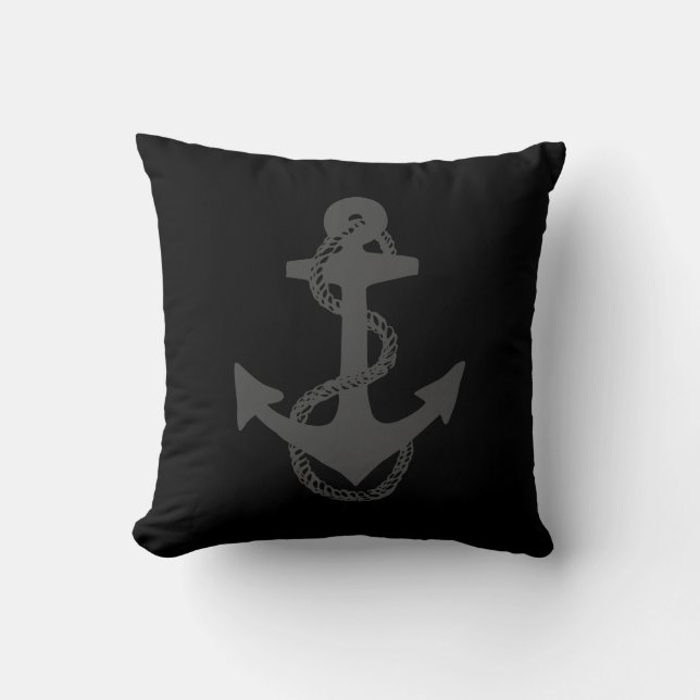 reverse 2 sided - nautical ANCHOR | Cushion (Front)