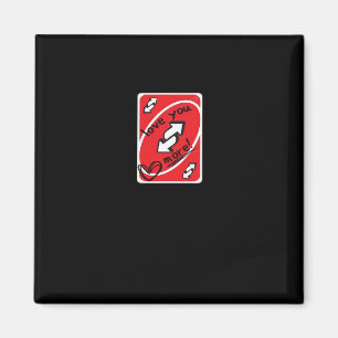 Reverse Card Love You More Funny Playful Style Magnet