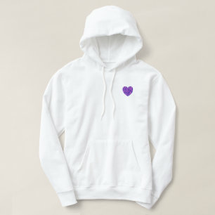 reverse heart hoodie