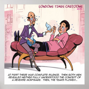 Reverse Mortgage Therapy Funny Poster