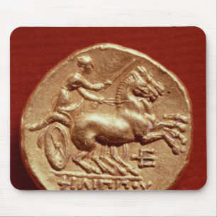 Reverse of a stater of Philip II of Macedonia Mouse Pad