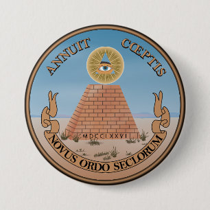 Reverse of the Great Seal 7.5 Cm Round Badge