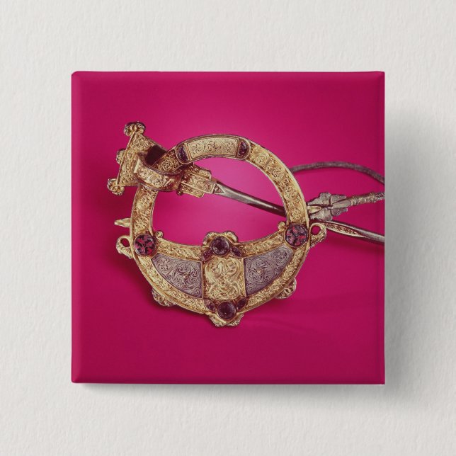 Reverse of the Tara Brooch 15 Cm Square Badge (Front)