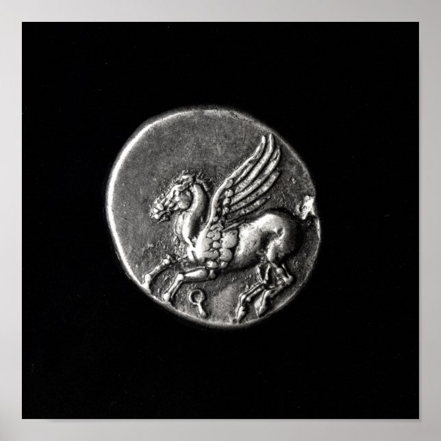 Reverse side of  coin depicting Pegasus Poster (Front)