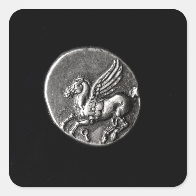 Reverse side of  coin depicting Pegasus Square Sticker (Front)