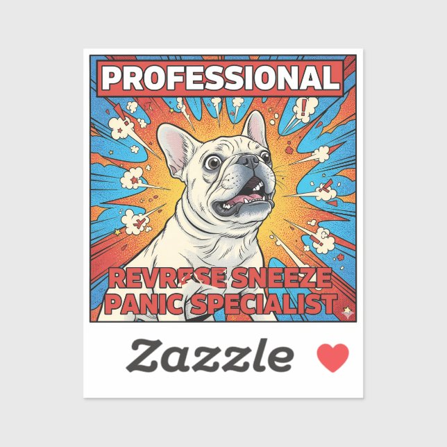 Reverse Sneeze Panic Frenchie Funny Dog Mum Gift (Sheet)