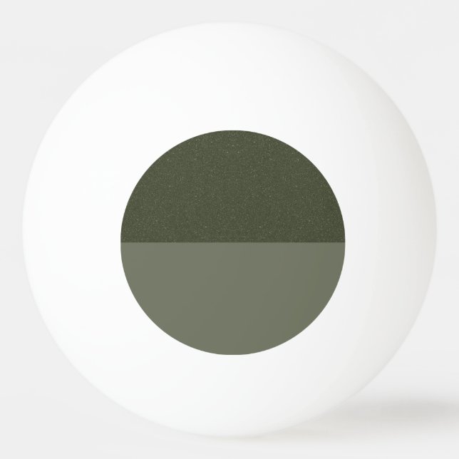 Reversed Horizontal Moss Green Ping Pong Ball (Front)