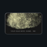 Reversed Loop Fingerprint Business Card<br><div class="desc">A fingerprint in its narrow sense is an impression left by the friction ridges of a human finger. The recovery of fingerprints from a crime scene is an important method of forensic science.</div>
