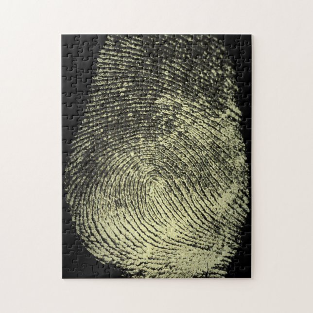 Reversed Loop Fingerprint Jigsaw Puzzle (Vertical)