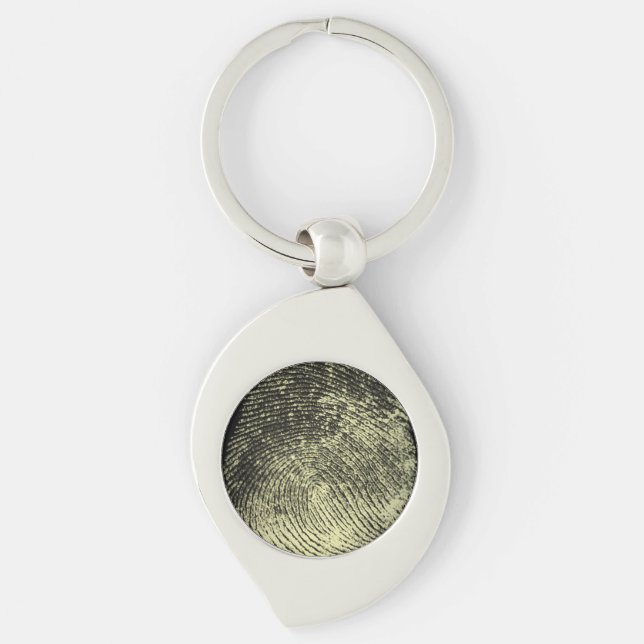 Reversed Loop Fingerprint Key Ring (Front)