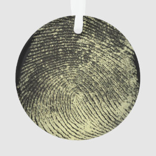 Reversed Loop Fingerprint Ornament