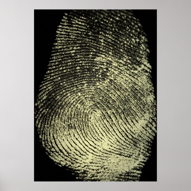 Reversed Loop Fingerprint Poster (Front)