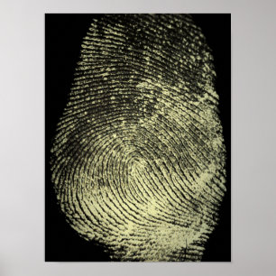 Reversed Loop Fingerprint Poster