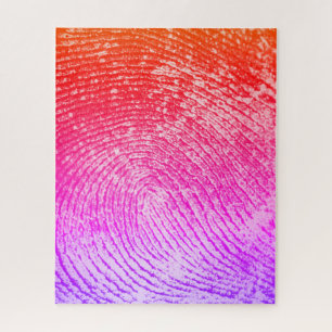 Reversed Loop Full Fingerprint Jigsaw Puzzle