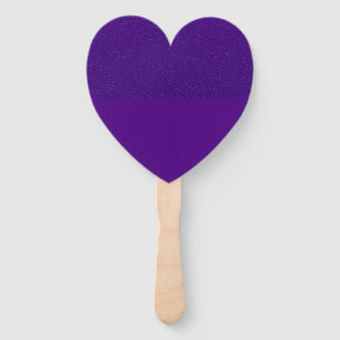 Reversed Split-Texture Purple Heart Fan (Custom)