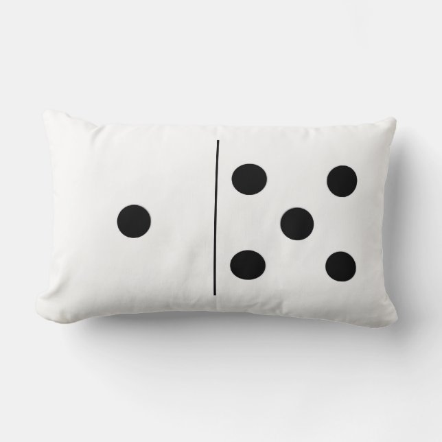 Reversible 1|5 Domino Pillow (Front)