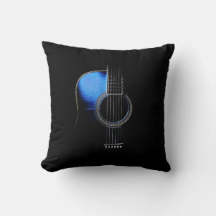 Reversible Acoustic Guitar Throw Pillow