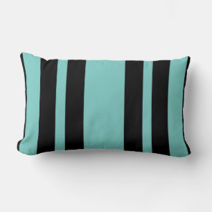 Reversible Aqua Stripes Lumbar Cushion