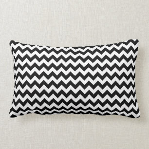 Reversible: Black and White Lumbar Cushion