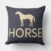 Reversible Dark Blue & Cream Horse Equestrian