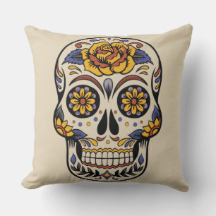 REVERSIBLE DESIGN Day of the Dead pillow
