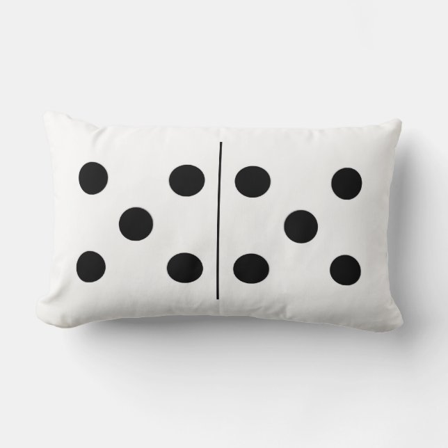 Reversible Double 5 Domino Pillow (Front)